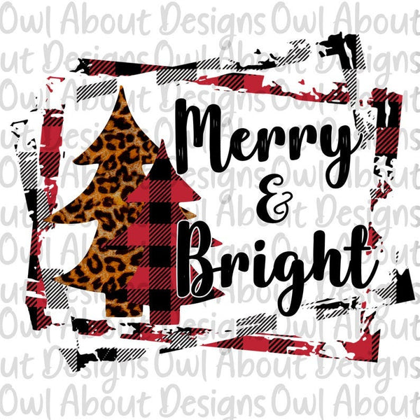 Merry Bright Leopard Christmas Trees