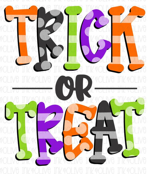 Trick Or Treat Stripes and Dots