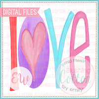 Valentine Watercolor Love