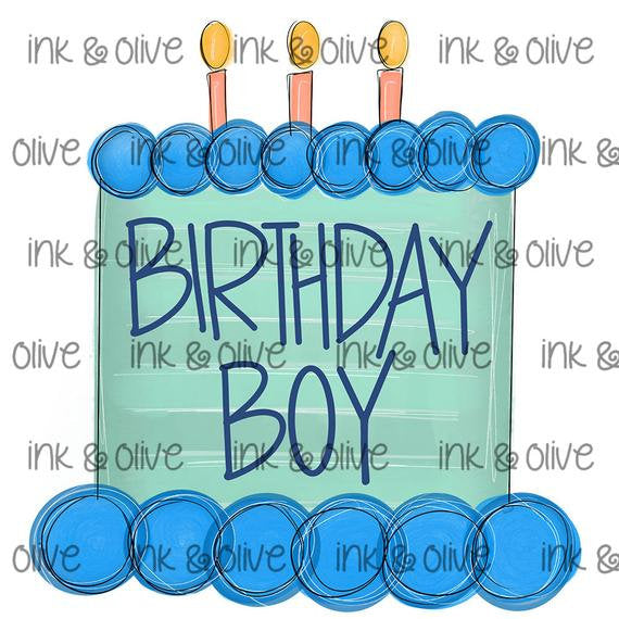 Birthday Boy Blue Cake