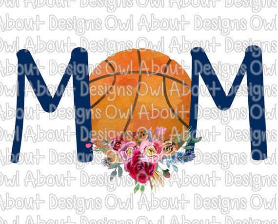 Basketball Mom Floral #2