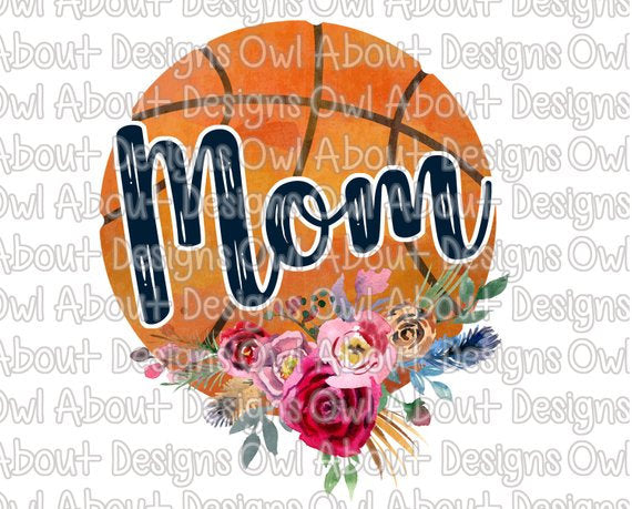 Basketball Mom Floral #1