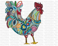 Watercolor Handpainted Chicken