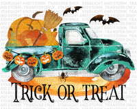 Trick Or Treat Vintage Truck Halloween