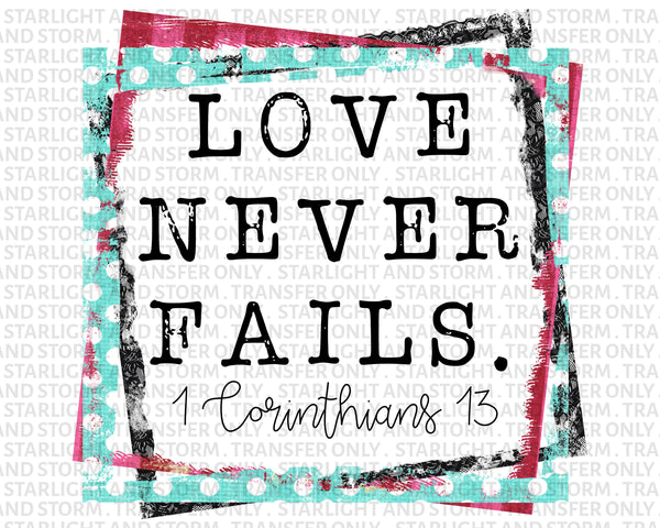 Love Never Fails 1st Cor 13