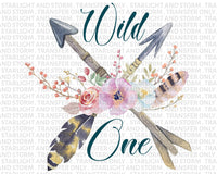 Wild One Floral Watercolor