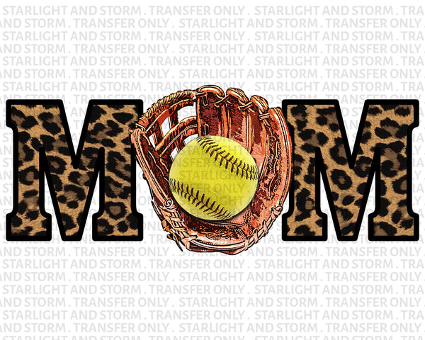 Softball Mom Leopard Print
