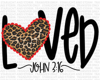 So Loved John 3:16 Valentine