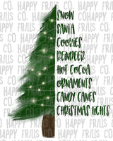Merry Christmas Tree Words