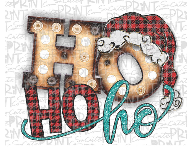 Ho Ho Ho Santa Hat Christmas