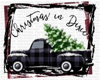 Merry Christmas Tree And Truck